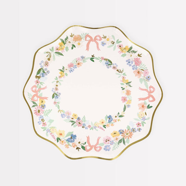 Elegant Floral Side Plates