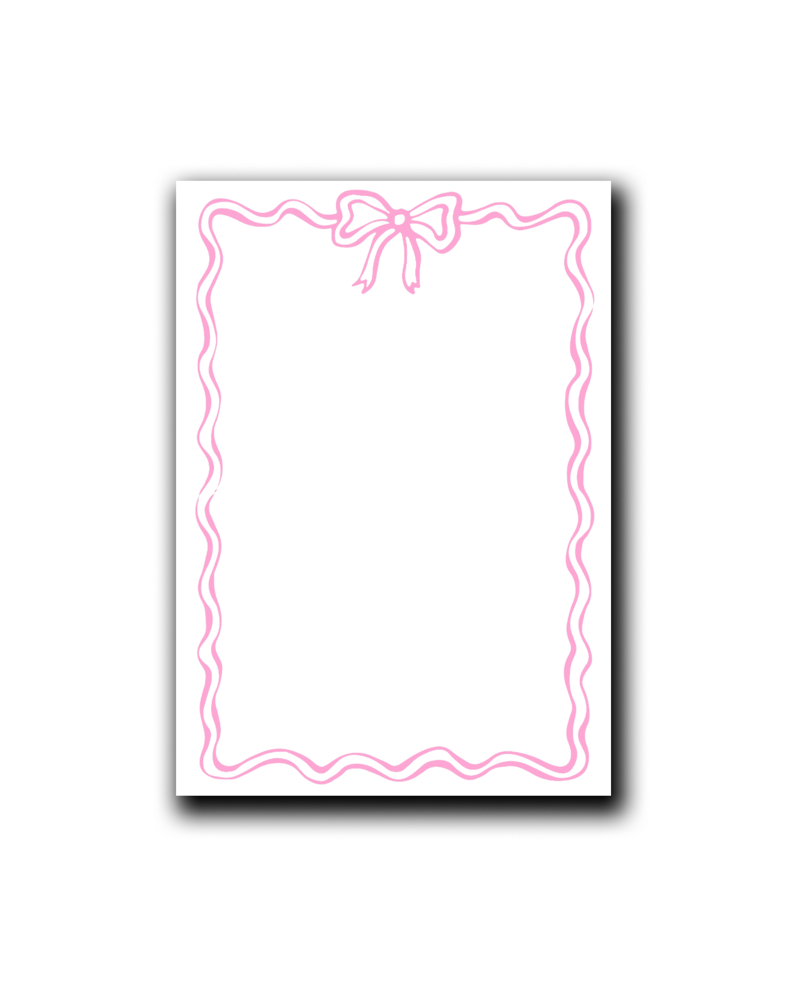 Pink Bow Notepad