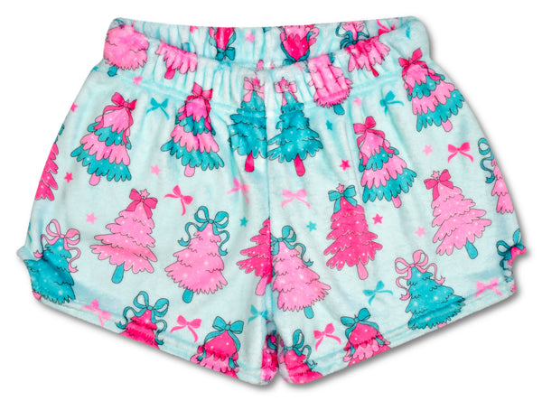 Fancy Trees Plush Shorts (Large -(14))