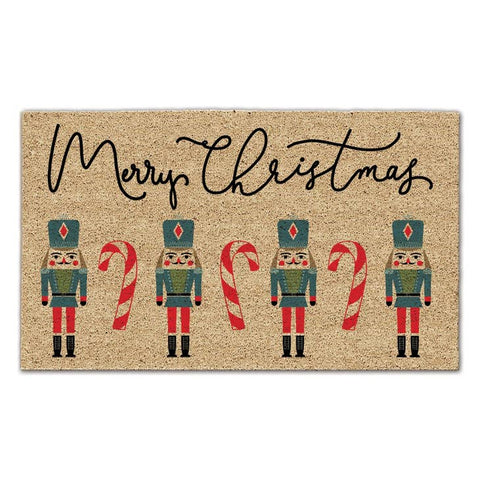 Merry Christmas Nutcracker Doormat
