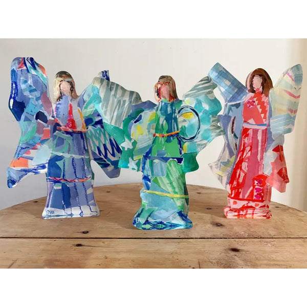 Acrylic "Good News" Angels Lauren Dunn