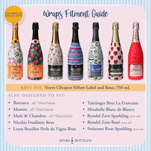 Autumn Turkey Trellis Champagne Bottle Wrap