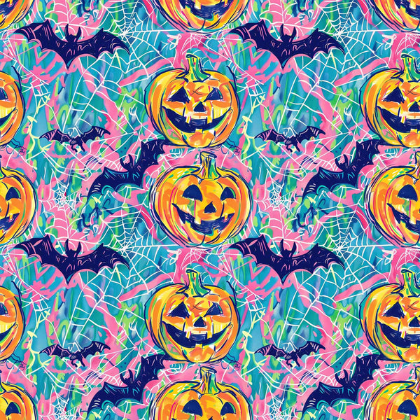 Preppy Halloween Bats Prosecco Bottle Wrap