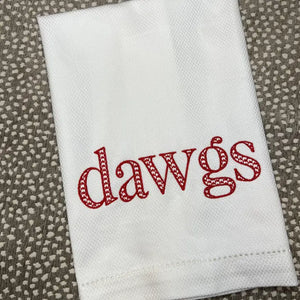 Dawgs Embroidered Kitchen Towel