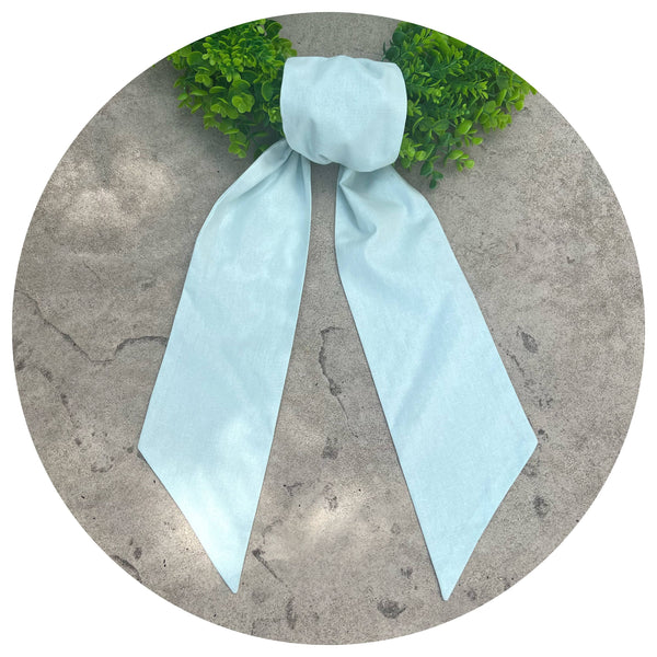 Light Blue Linen Blend Sash Colors 44 inch