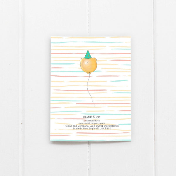 Sweet Birthday Honey Bear Greeting Card