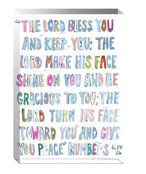 Numbers 6: 24-26 Acrylic Block