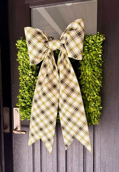 The Olivewood Tartan Bow