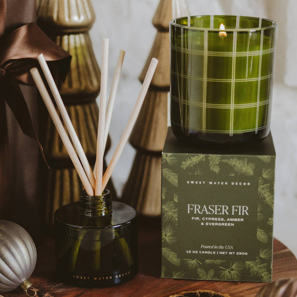 Fraser Fir 12 oz Boxed Soy Candle - Christmas Decor