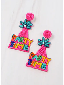 Party Time Beaded Earrings