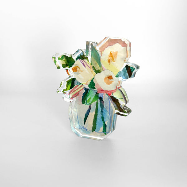Garden Jar Floral Acrylic: Large