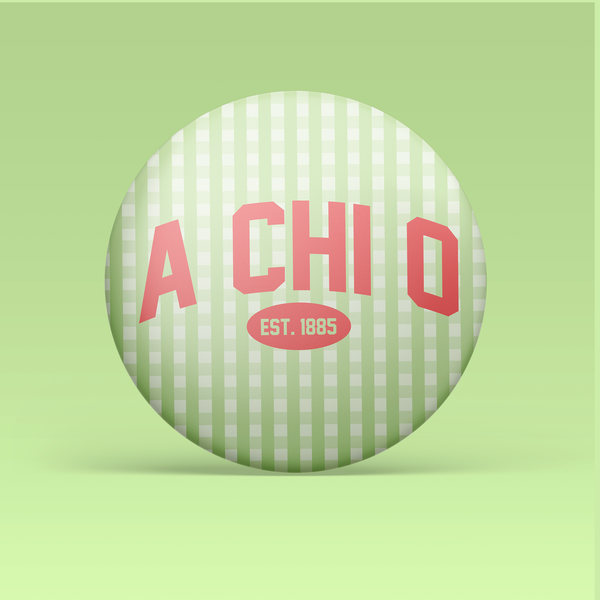 Sorority Gingham Button