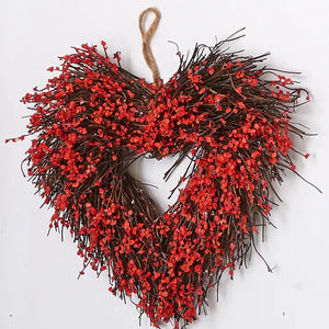 11" Twig Heart Wreath