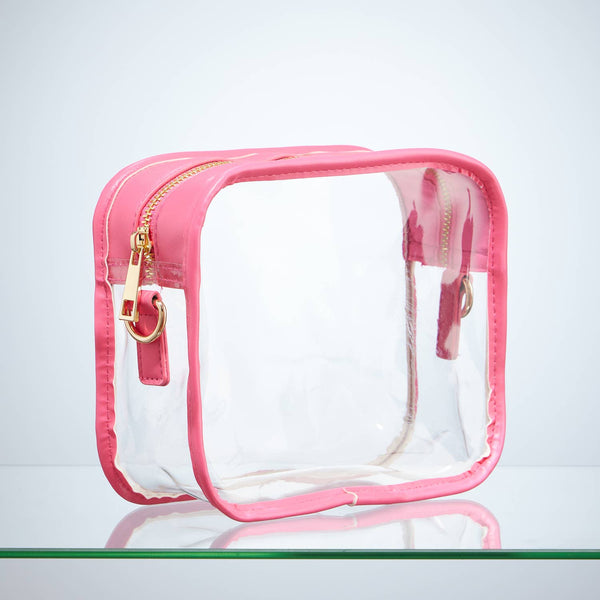 Game Day Clear Crossbody Bag: Silver