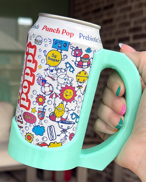 Sipzey Standard Soda Can Handle: Icing Pink