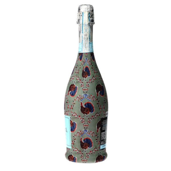 Autumn Turkey Trellis Prosecco Bottle Wrap