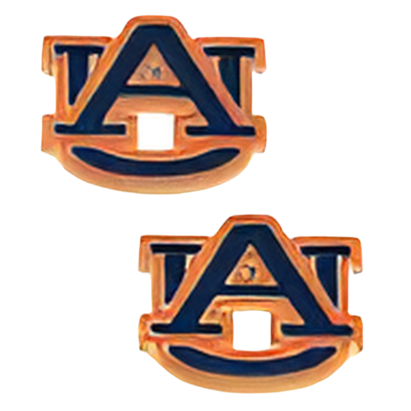 Enamel Stud Earrings Alabama and Auburn