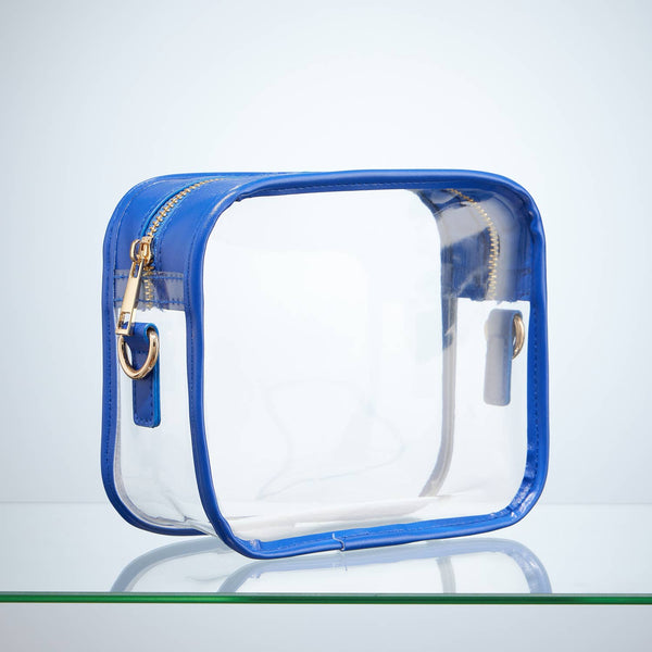Game Day Clear Crossbody Bag: Gold