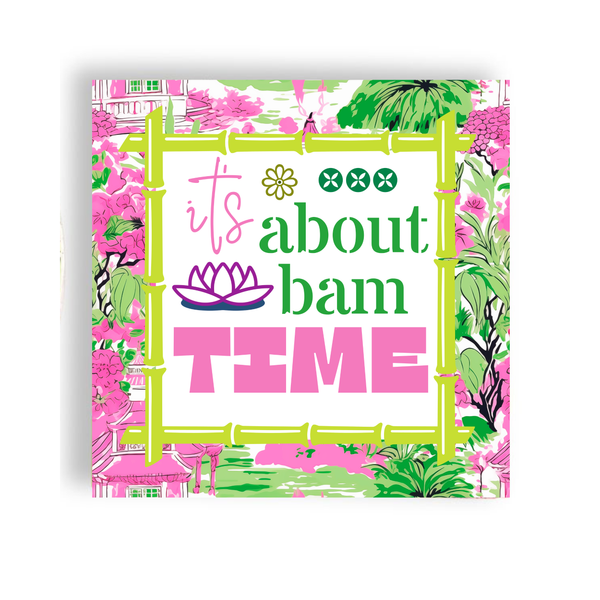 Mahjong "It's About Bam Time" 24ct Cocktail Napkins (3 ply)