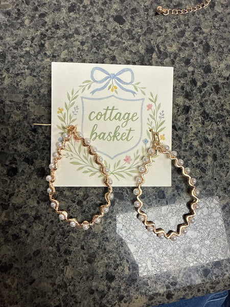 Pearl Tear Drop Earrings