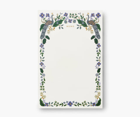 Peacock Memo Notepad-Rifle Paper