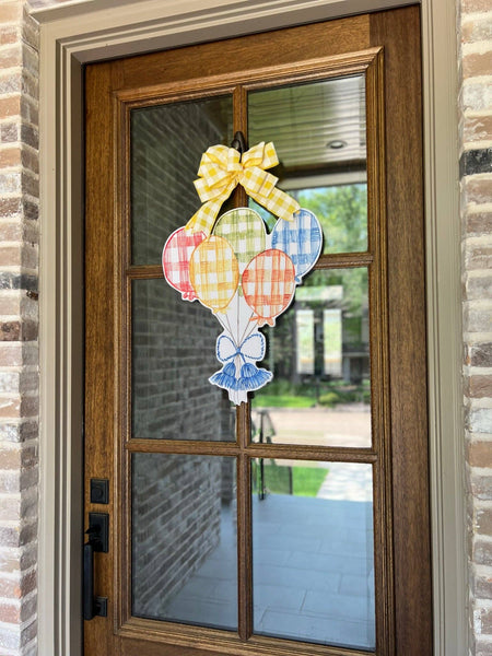 Hip Hip Hooray Balloons Door Hanger