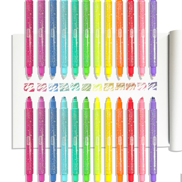 Make no Mistake!: Glittery Erasable Markers (Set of 12)