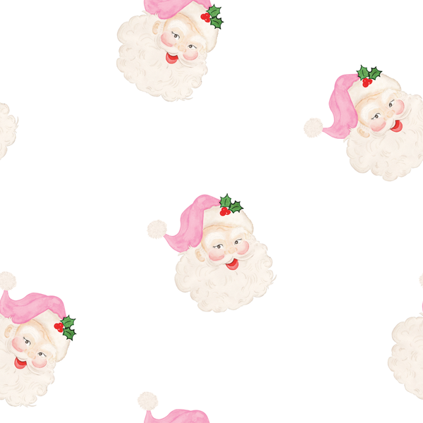 Santa Wrapping Paper: Red