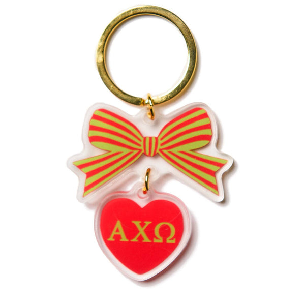 Sorority & Greek BOW-DACIOUS Keychain: Kappa Delta