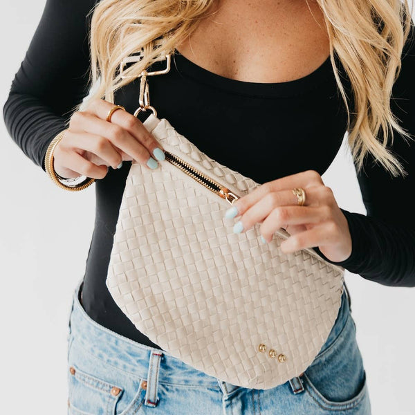 Westlyn Woven Bum Bag Cream