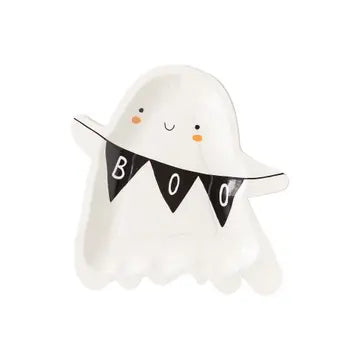 Ghost with Banner Paper Plates