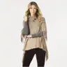 Courtney Split Mock Neck Poncho