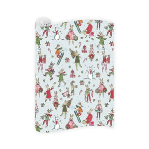 Dogwood Hill Busy Bunnies Christmas Wrapping Paper