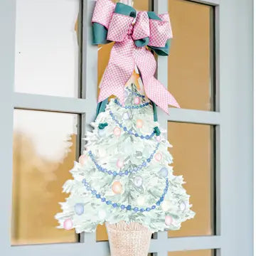 Watercolor Christmas Tree Door Hanger