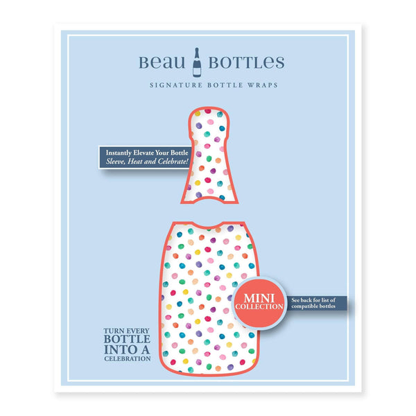Beau Bottles Colorful Dots - MINI Prosecco Collection - Set of 6 (Wraps Only)