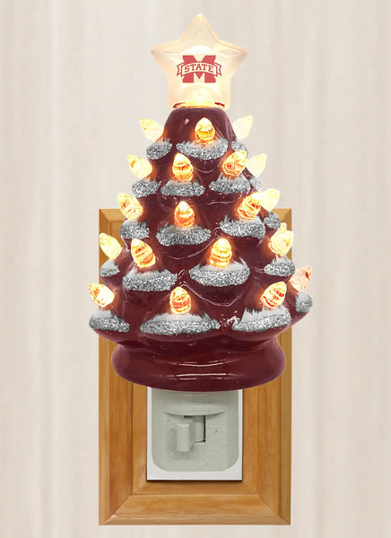 6.5" Mississippi State Xmas Tree Nite Lite