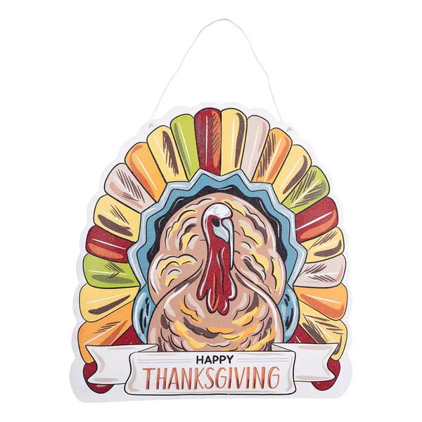 Reversible Trick or Treaters/Turkey Door Hanger