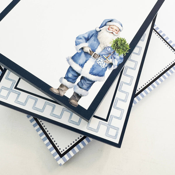 Blue Greek Key Border Notepad