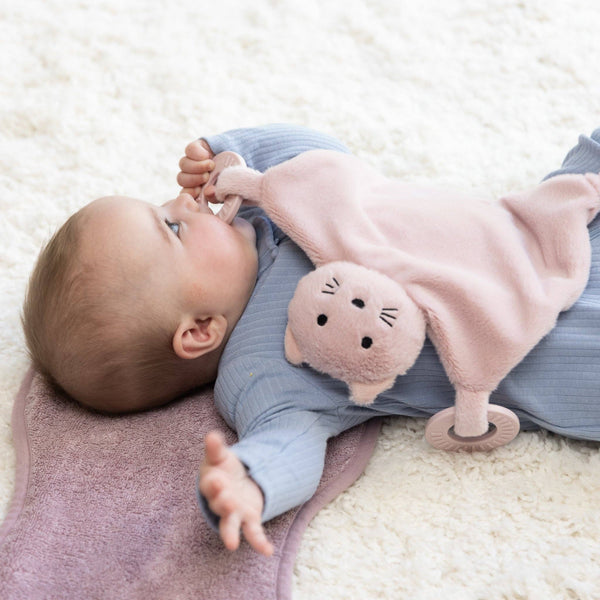 Teether Buddy Charlotte the Cat: Pink