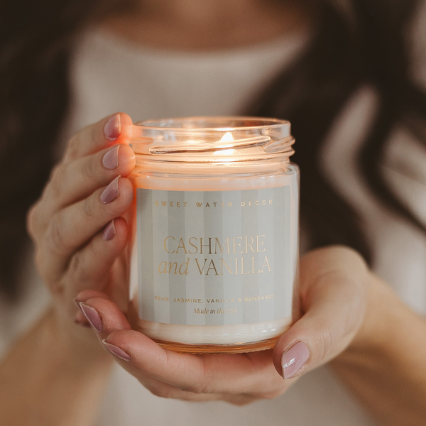 Cashmere and Vanilla 9 oz Soy Candle - Home Decor
