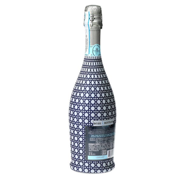 Beau Bottles Navy and White Cane - Prosecco Collection