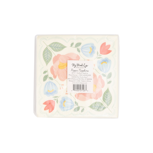 Floral Corner Napkins