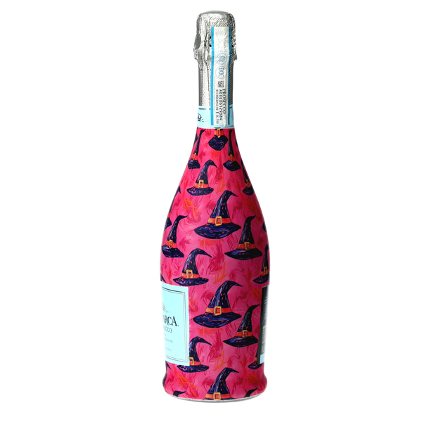 Preppy Halloween Witch Hats Prosecco Bottle Wrap