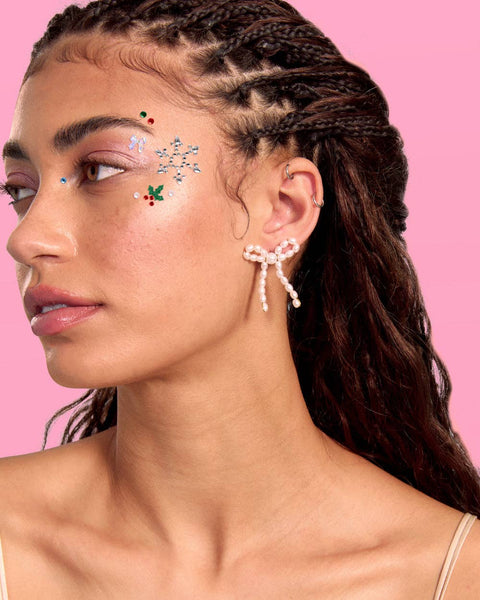 Merry & Bright Gem Set - 89 adhesive face gems, stocking stuffer, christmas gift