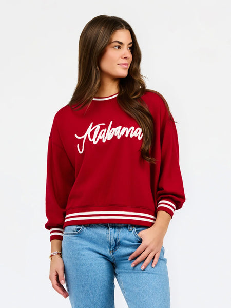 Alabama Sweatshirt - Script - Crimson