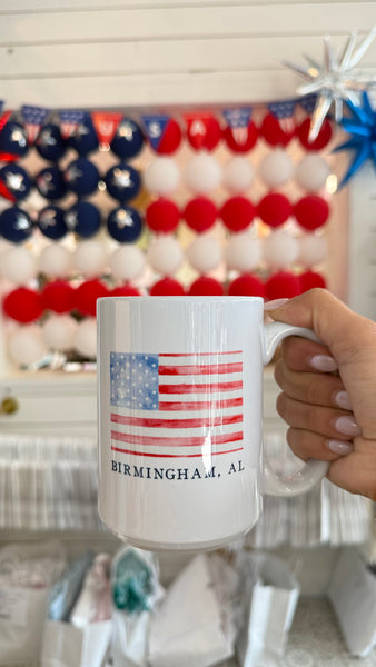 Birmingham American Flag Mug