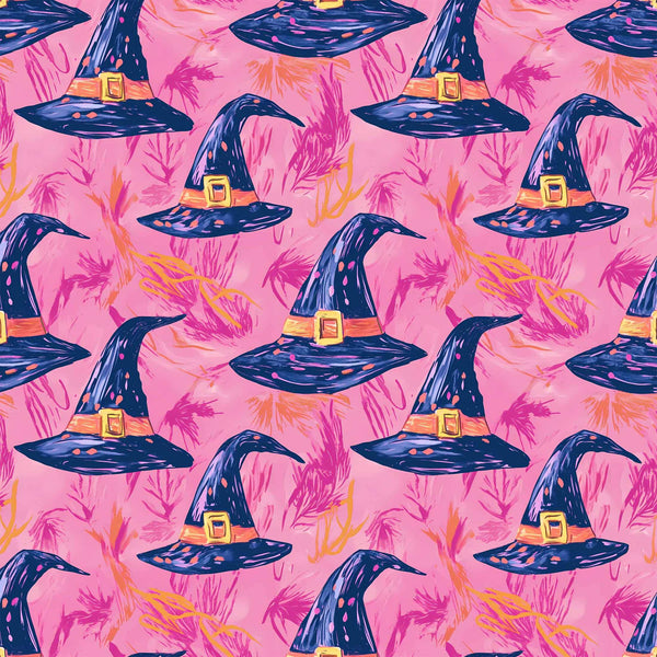 Preppy Halloween Witch Hats Prosecco Bottle Wrap
