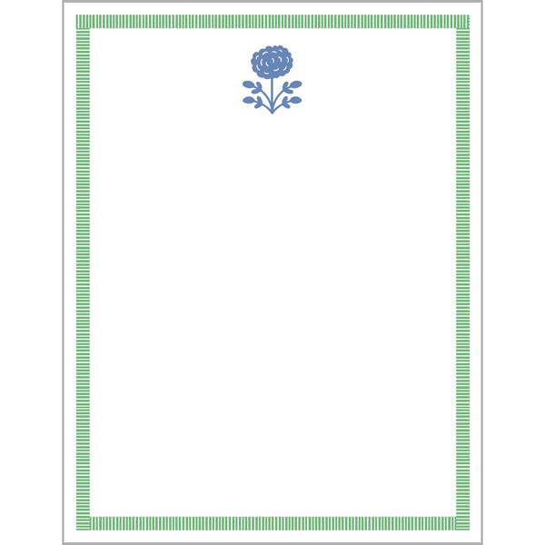 Floral Stripe Notepad