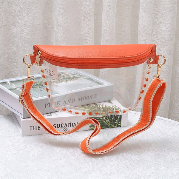 Lorna Clear Gameday Studded Crossbody Bag