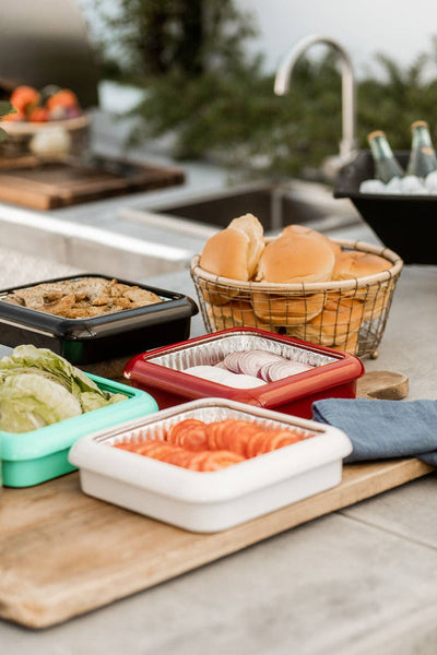 Square Set - 8x8 Pan Frame w/ Lid & Serving Spoon - White